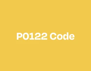 P0122 written in text on a yellow background