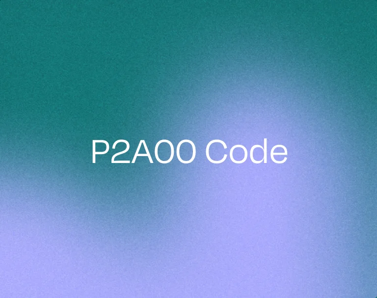 P2a00 code code displaying on an OBD-2 diagnostic tool